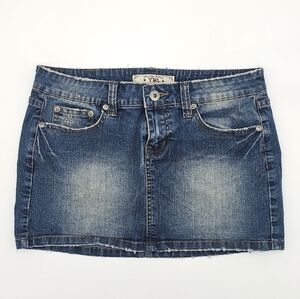 YMI Women's Jean Skirt, Denim Blue, Size 3